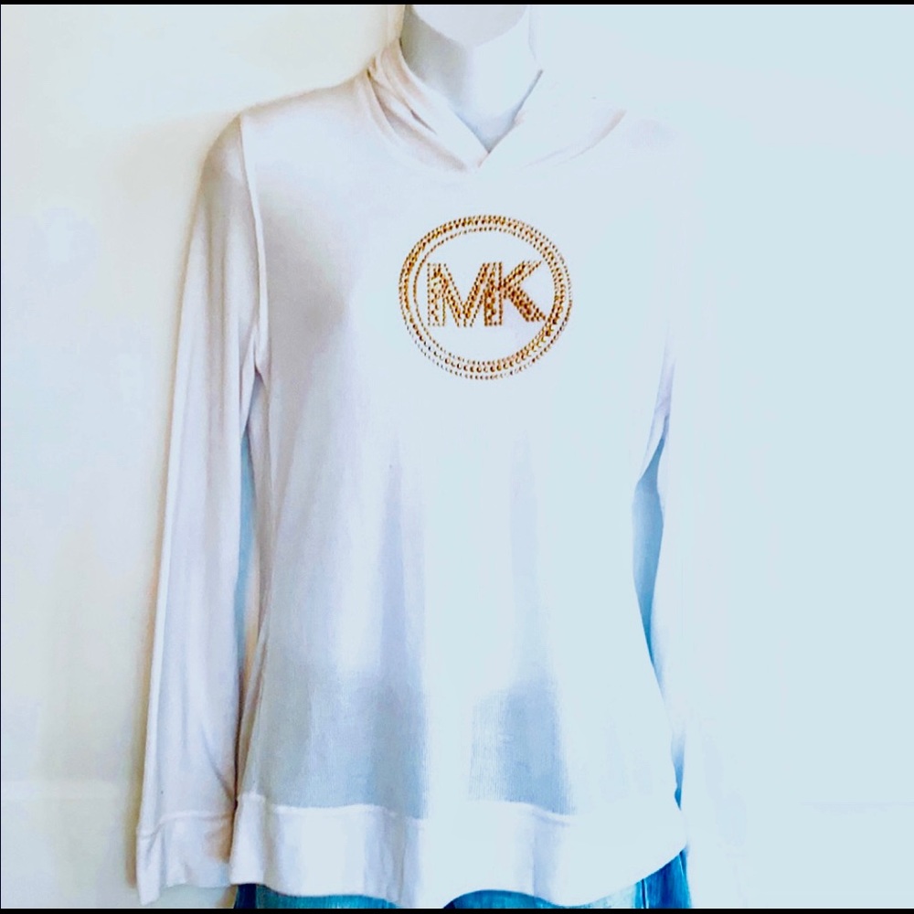 MICHAEL KORS LONG SLEEVE SHIRT WITH HOODIE